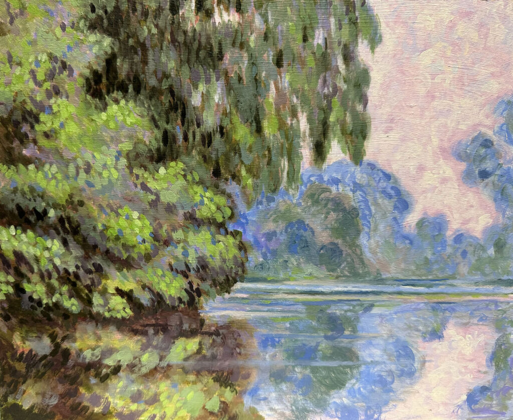 Painting study after Monet